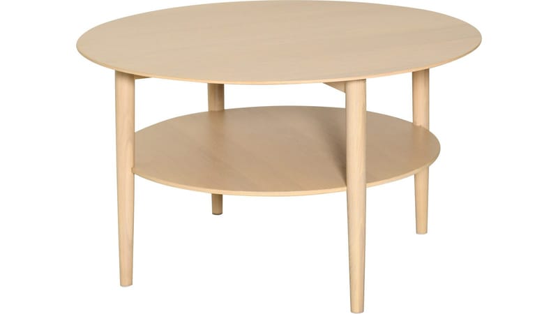 Sofabord NFG Rondo Ø85 cm Vitpigmenterat, Hvitpigmentert