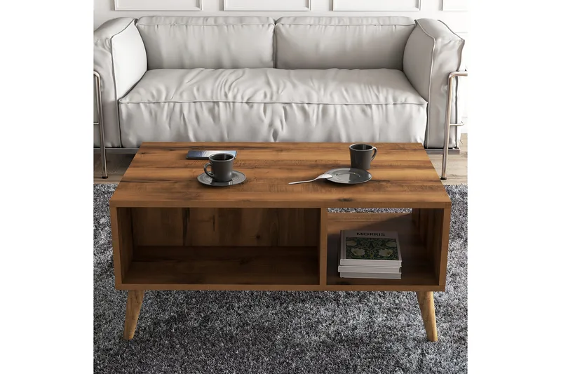 Sofabord NO_BRAND Elrasmo sofabord 90x54x90 cm Brun, undefined
