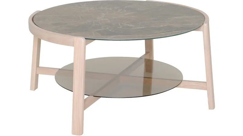 Sofabord Quisto Ø90 cm, Hvitlakkert