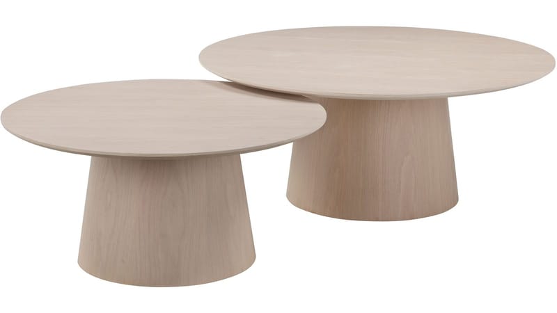 Sofabord Solhem 80 cm - Hvitpigmentert - Møbler - Bord - Sofabord