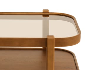 Sofabord Wallxpert Togg (70 x 40 x 50 cm) Valnøtt Transparent - Valnøtt - Møbler - Bord - Sofabord