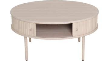 Sofabord Yngvar Ø90 cm - Hvitpigmentert eik - Møbler - Bord - Sofabord