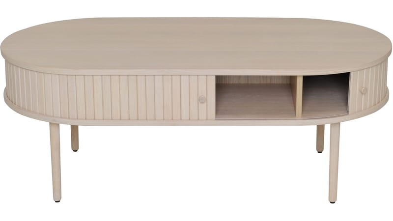 Sofabord Yngvar 120x60 cm - Hvitpigmentert eik - Møbler - Bord - Sofabord