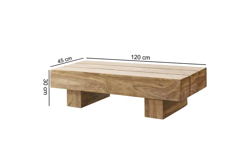 Soffbord Wohnling Trä, Natur - Møbler - Bord - Sofabord