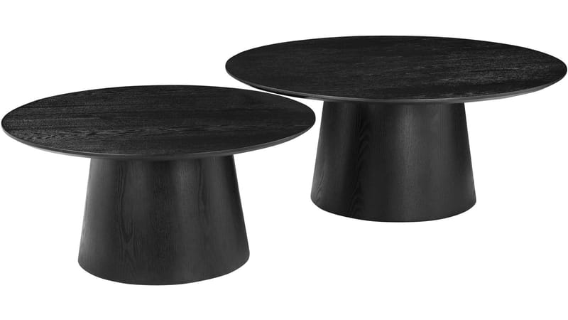 Sofabord Solhem 80 cm - Svartlakkert askefiner - Møbler - Bord - Sofabord