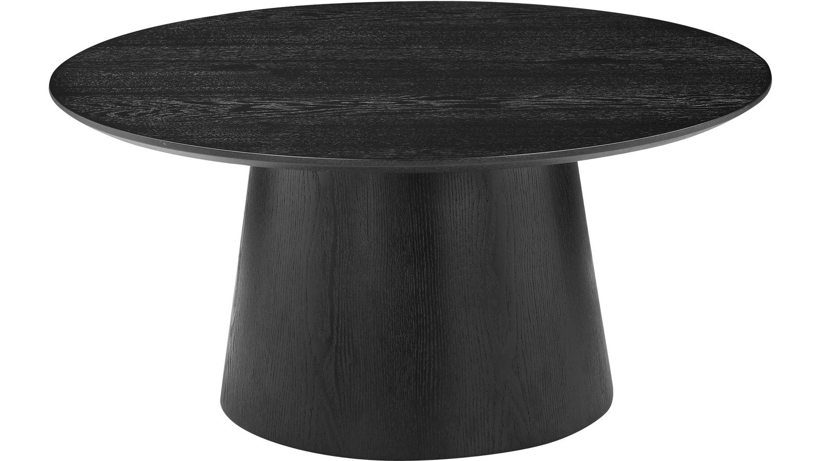 Sofabord Solhem 80 cm - Svartlakkert askefiner