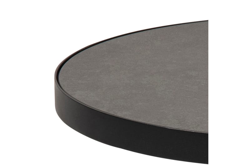 Soli Sofabord 46 cm Rundt - Glass/Svart/Matt Svart - Møbler - Bord - Sofabord
