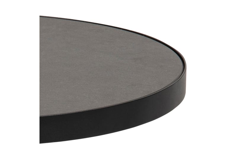 Soli Sofabord 46 cm Rundt - Glass/Svart/Matt Svart - Møbler - Bord - Sofabord