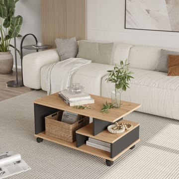 Solven Sofabord 90x42,5x51 cm - Eik/Antrasitt - Møbler - Bord - Sofabord