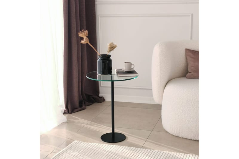 Sotinge Sofabord 40x50x40 cm Rundt - Svart - Møbler - Bord - Sofabord