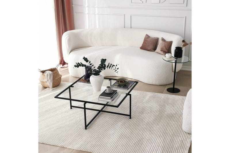 Sotinge Sofabord 40x50x40 cm Rundt - Svart - Møbler - Bord - Sofabord