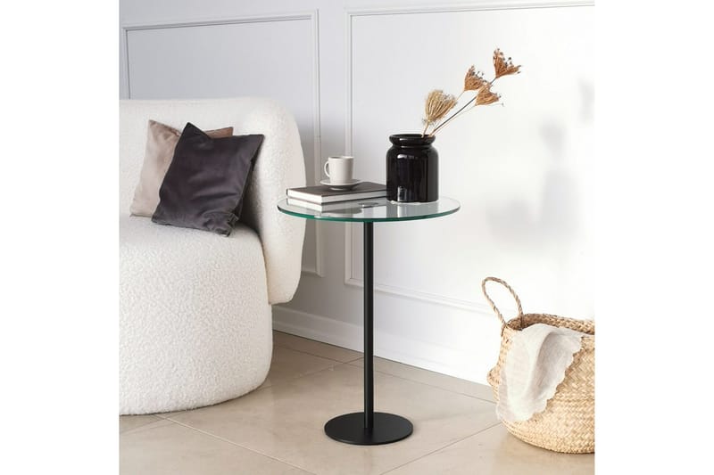 Sotinge Sofabord 40x50x40 cm Rundt - Svart - Møbler - Bord - Sofabord