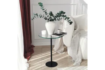 Sotinge Sofabord 40x50x40 cm Rundt - Svart - Møbler - Bord - Sofabord