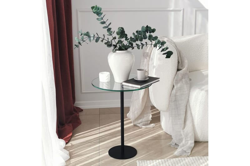 Sotinge Sofabord 40x50x40 cm Rundt - Svart - Møbler - Bord - Sofabord