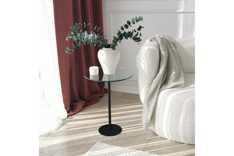 Sotinge Sofabord 40x50x40 cm Rundt - Svart - Møbler - Bord - Sofabord