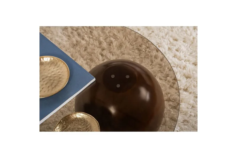Sofabord Sphere Valnøtt / Bronse - Valnøtt / Bronse - Møbler - Bord - Sofabord