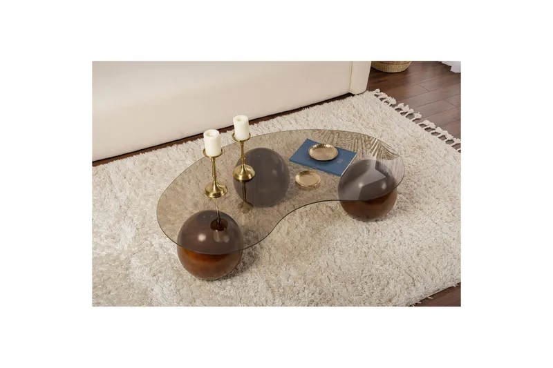 Sofabord Sphere Valnøtt / Bronse - Valnøtt / Bronse - Møbler - Bord - Sofabord