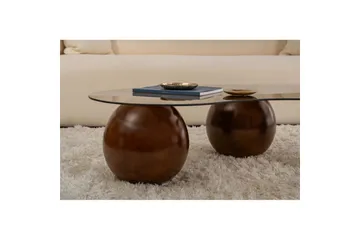 Sofabord Sphere Valnøtt / Bronse - Valnøtt / Bronse - Møbler - Bord - Sofabord