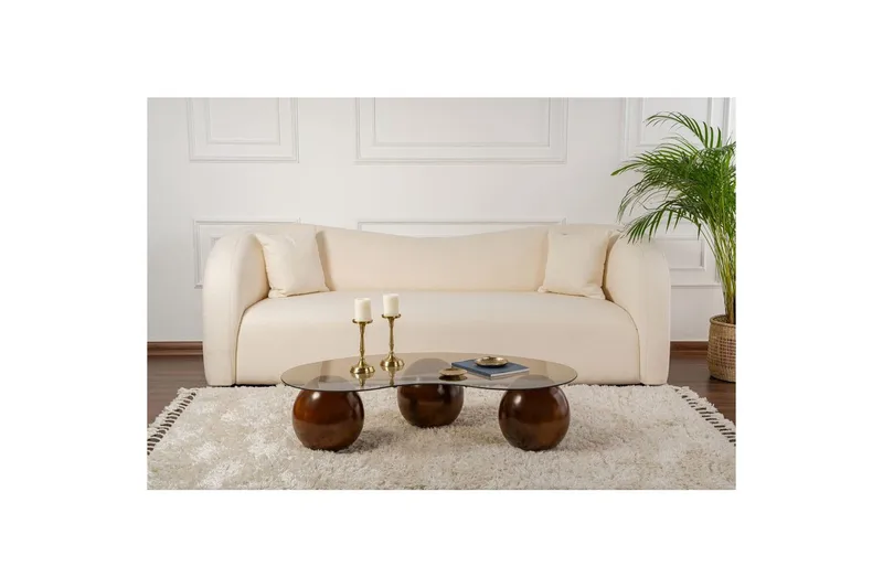 Sofabord Sphere Valnøtt / Bronse - Valnøtt / Bronse - Møbler - Bord - Sofabord