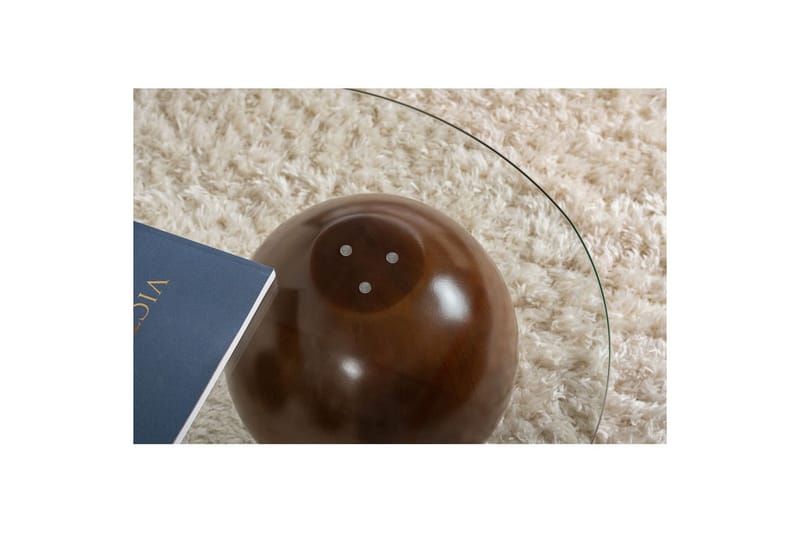 Sofabord Sphere Valnøtt / Transparent - Valnøtt / Transparent - Møbler - Bord - Sofabord