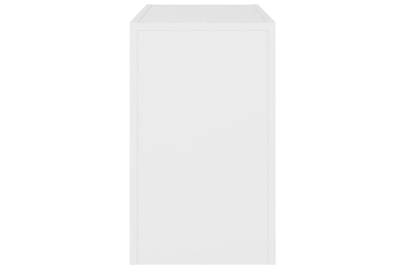 Stablebare salongbord 3 stk hvit sponplate - Hvit - Møbler - Bord - Sofabord