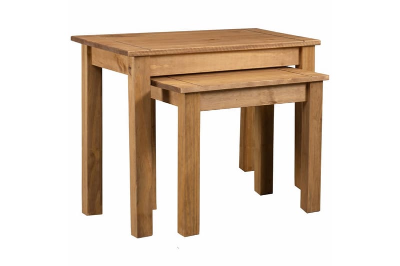 Stablebord 2 stk heltre furu Panama Range - Møbler - Bord - Sofabord