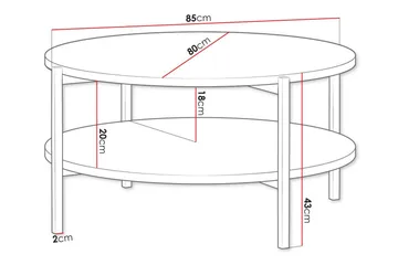 Staffin Soffbord Black - Møbler - Bord - Sofabord