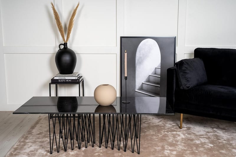 Stone Sofabord 140 cm - Svart - Møbler - Bord - Sofabord