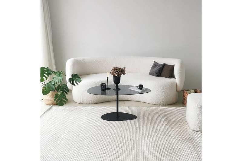 Svanabyn Sofabord 90 cm - Grå/Svart - Møbler - Bord - Sofabord