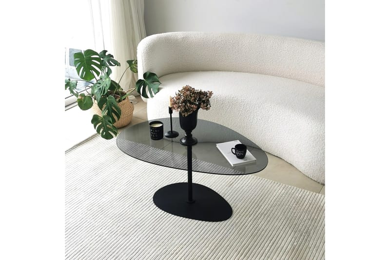 Svanabyn Sofabord 90 cm - Grå/Svart - Møbler - Bord - Sofabord