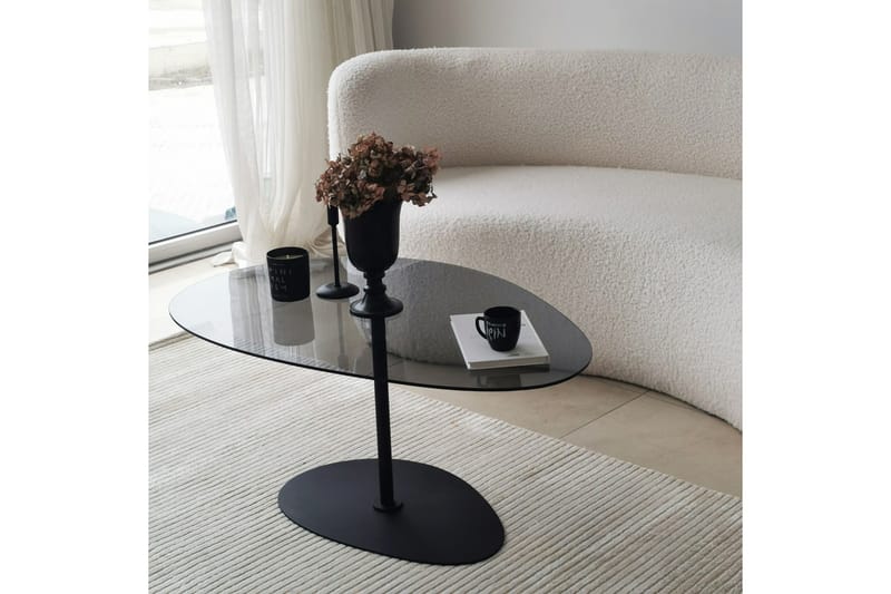 Svanabyn Sofabord 90 cm - Grå/Svart - Møbler - Bord - Sofabord