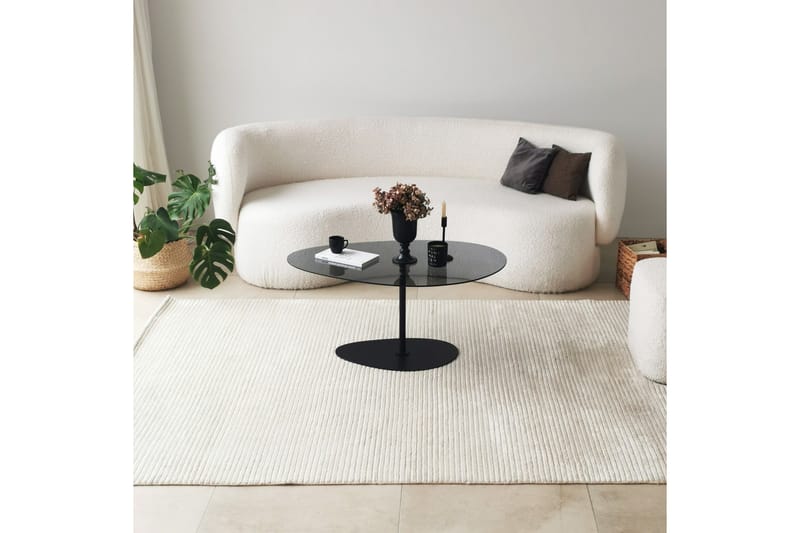 Svanabyn Sofabord 90 cm - Grå/Svart - Møbler - Bord - Sofabord