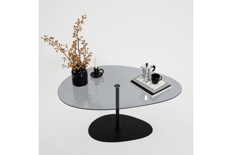 Svanabyn Sofabord 90 cm - Grå/Svart - Møbler - Bord - Sofabord