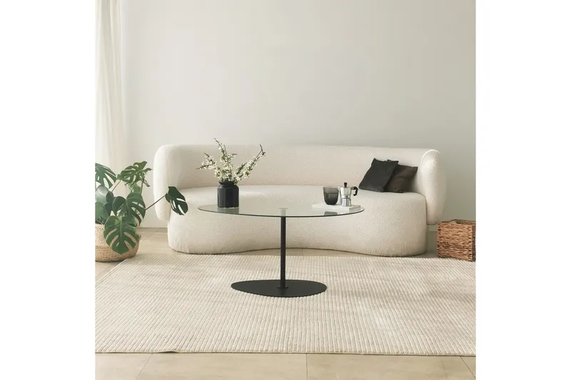 Svanabyn Sofabord 90 cm - Svart - Møbler - Bord - Sofabord