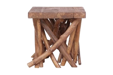 Tømmerbord 40x40x40 cm heltre - Møbler - Bord - Sofabord