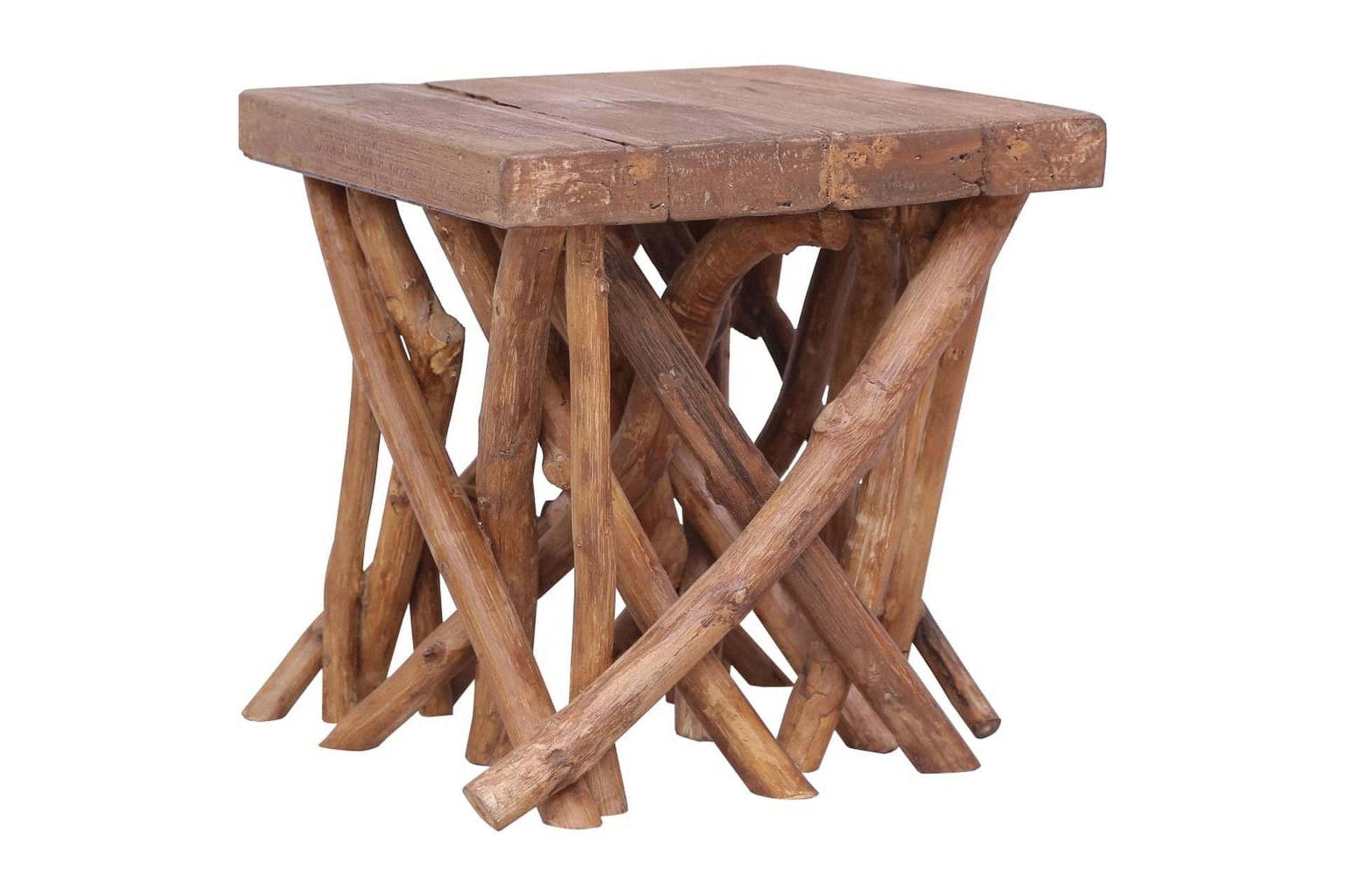 Tømmerbord 40x40x40 cm heltre - Møbler - Bord - Sofabord