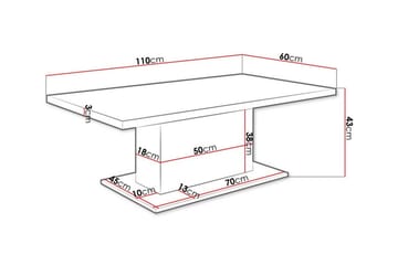 Tallow salongbord 60 cm - Møbler - Bord - Sofabord