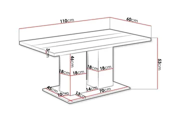 Tallow salongbord 60 cm - Møbler - Bord - Sofabord