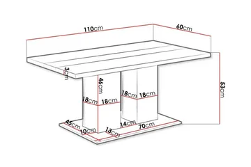 Tallow salongbord 60 cm - Møbler - Bord - Sofabord