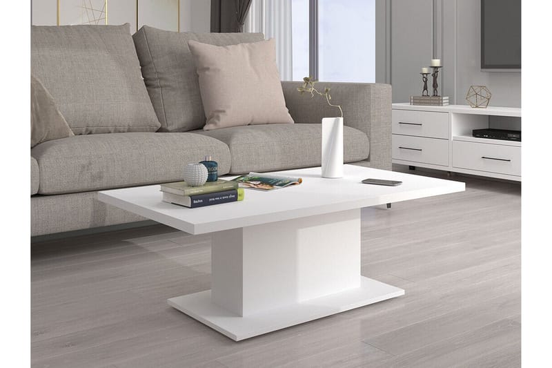 Tallow Soffbord 60 cm NO_BRAND White - Møbler - Bord - Sofabord