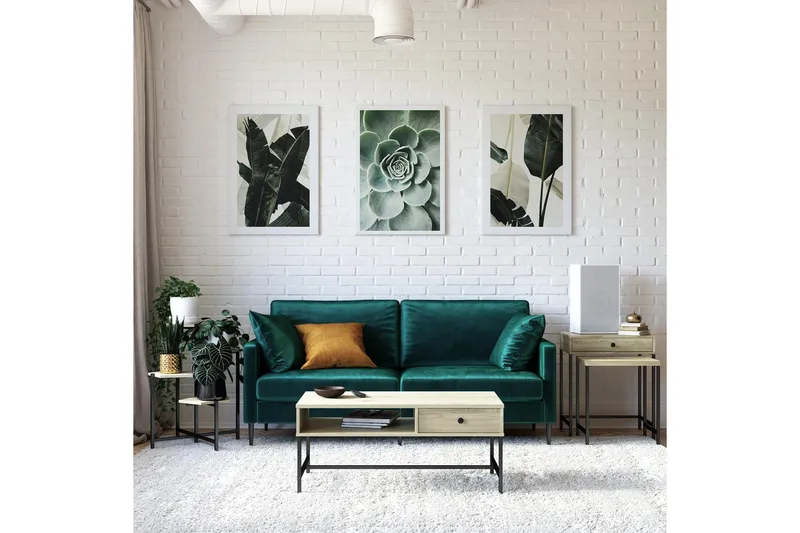 Tamlin Sofabord 102x50 cm Brun, Novogratz