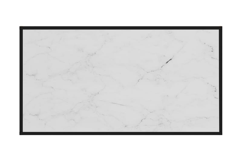 Tebord hvit 120x60x35 cm herdet glass - Hvit - Møbler - Bord - Sofabord