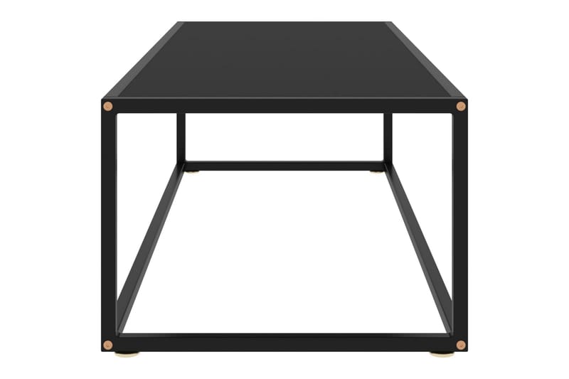 Tebord svart med svart glass 120x50x35 cm - Svart - Møbler - Bord - Sofabord