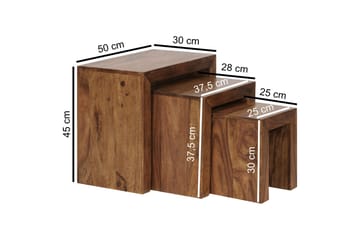 Telander Settbord 3-pk - Brun - Møbler - Bord - Sofabord