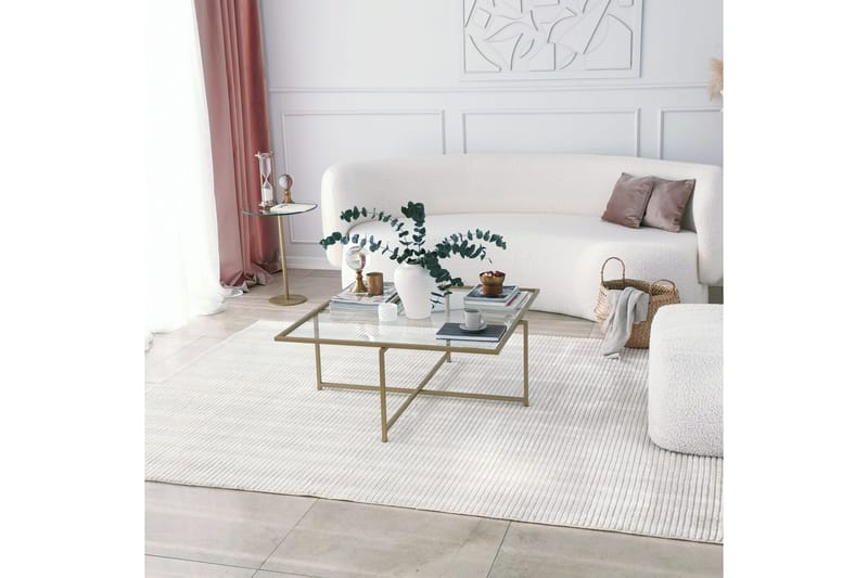 Telence Sofabord 85x35x85 cm - Guld - Møbler - Bord - Sofabord