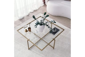 Telence Sofabord 85x35x85 cm - Guld - Møbler - Bord - Sofabord