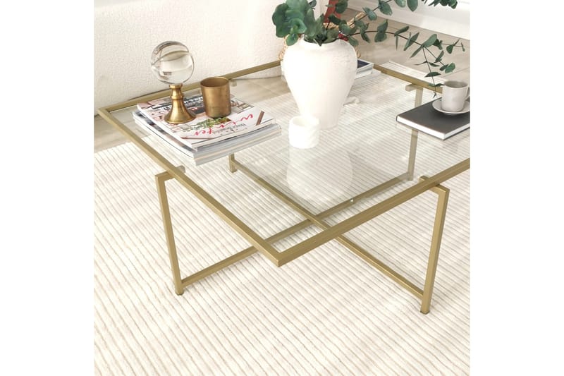 Telence Sofabord 85x35x85 cm - Guld - Møbler - Bord - Sofabord