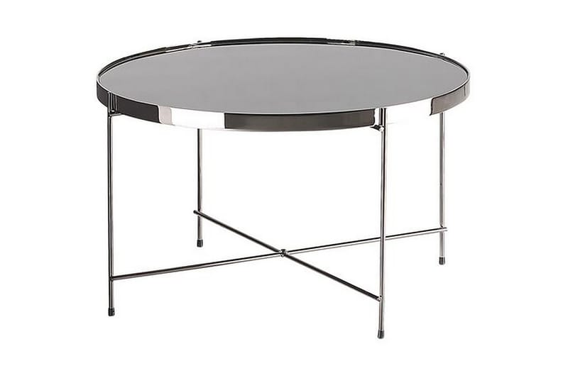 Thore Sofabord 63 cm Rundt - Glass/Silver - Møbler - Bord - Sofabord