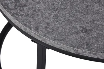 Thyra rundt satsbord 90 cm 2 bord - Grå / svart - Møbler - Bord - Sofabord