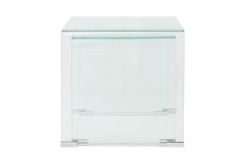 Todelt settbord i temperert glass klar - Glass - Møbler - Bord - Sofabord